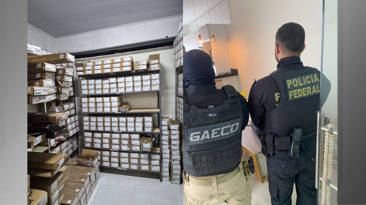 PF apreende 200 mil munições e 700 armas em operação contra facções