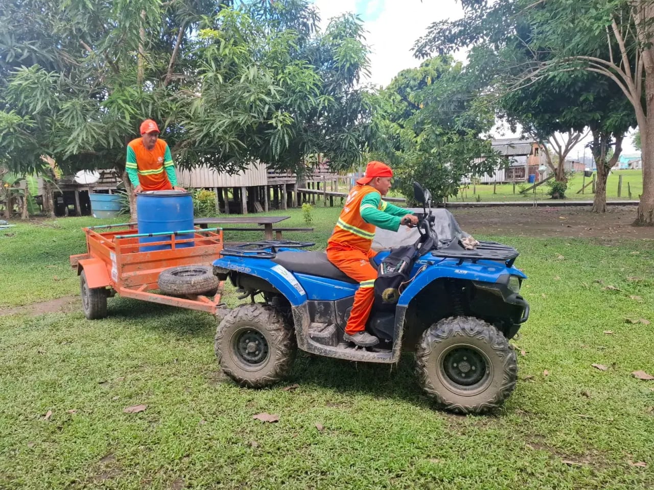 Novo modelo de coleta de lixo é discutido por comunidades ribeirinhas em Porto Velho