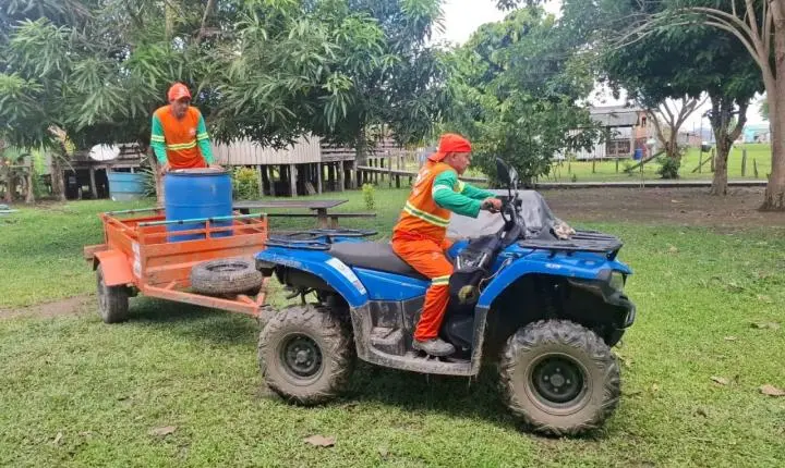 Novo modelo de coleta de lixo é discutido por comunidades ribeirinhas em Porto Velho